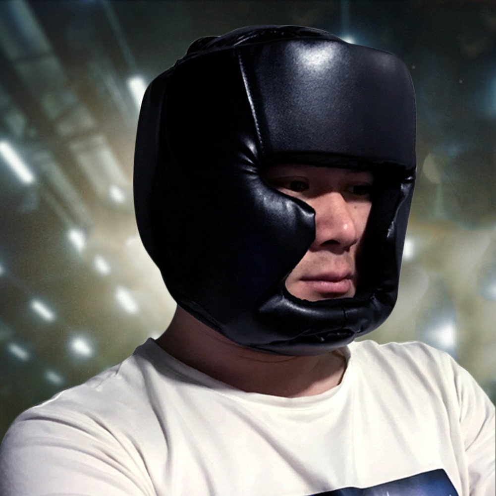 Casque de boxe réglable en PU – Image 2