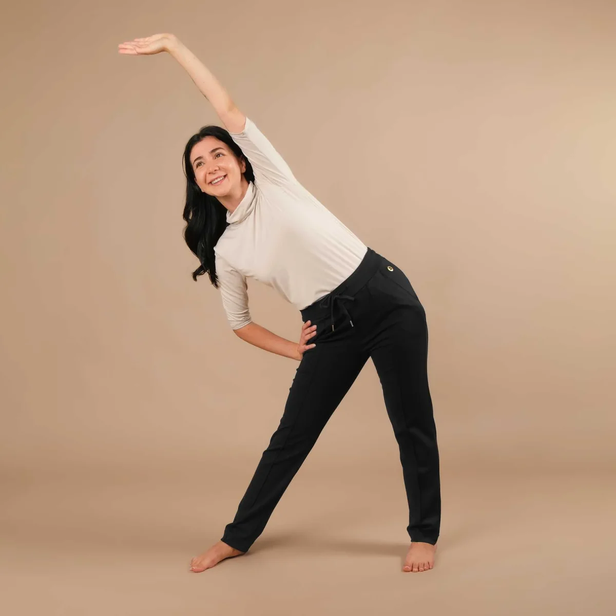 Yoga Turtleneck col chemise à manches courtes – Image 3